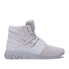 Mens Supra High Top Shoes JAGATI Lt. Grey/white | AU-57962